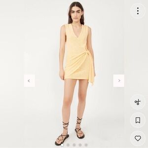 modest mini dress Summer Wedding Button Down Ruffle Mini Dress